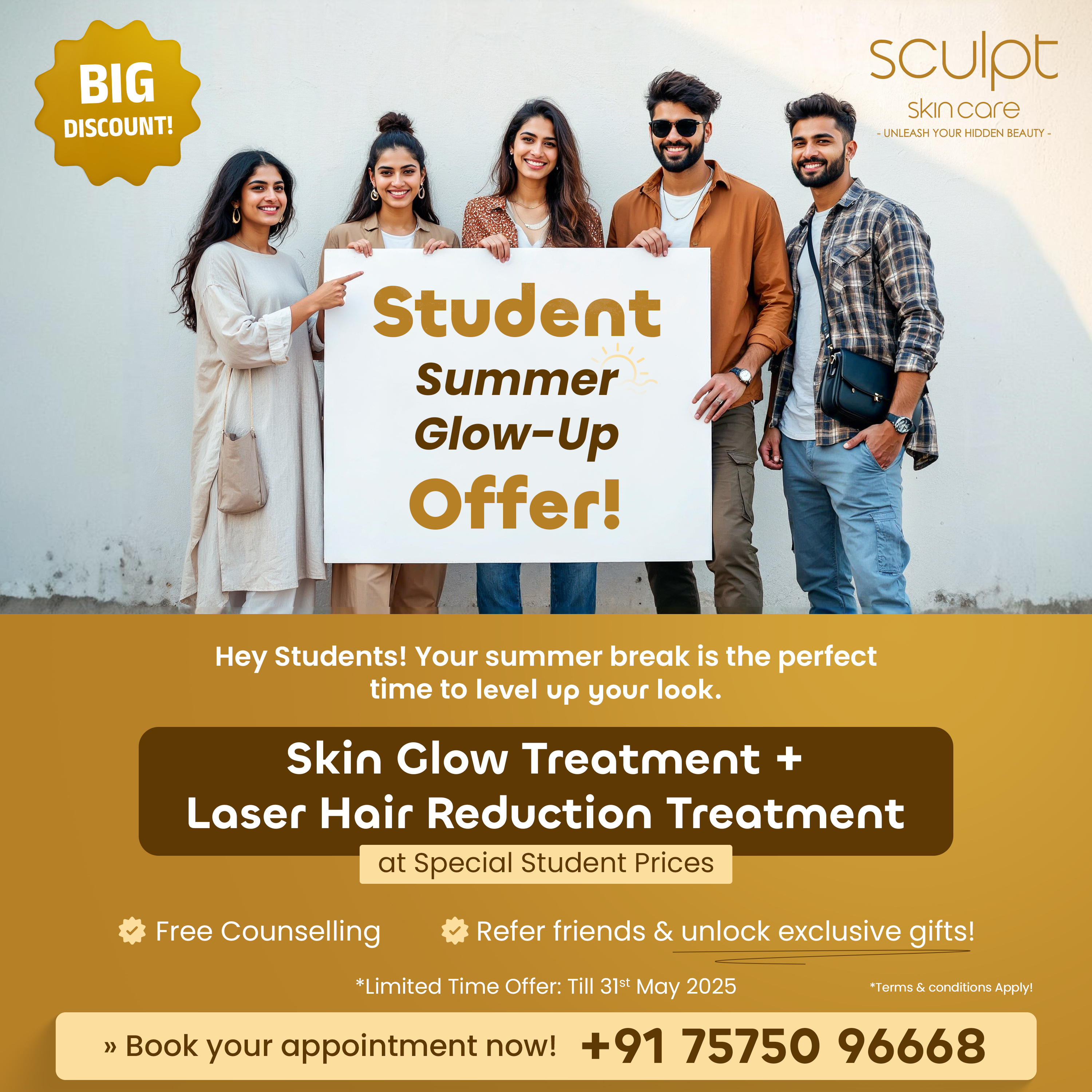 Student Offer_Sculpt Skin_March_2025_Square